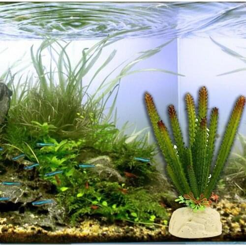 Aquarium Plastic Ornament Simulation Decorative Artificial Cactus Plant Water Grass Fish Tank Oxygen-making Plant Decoration