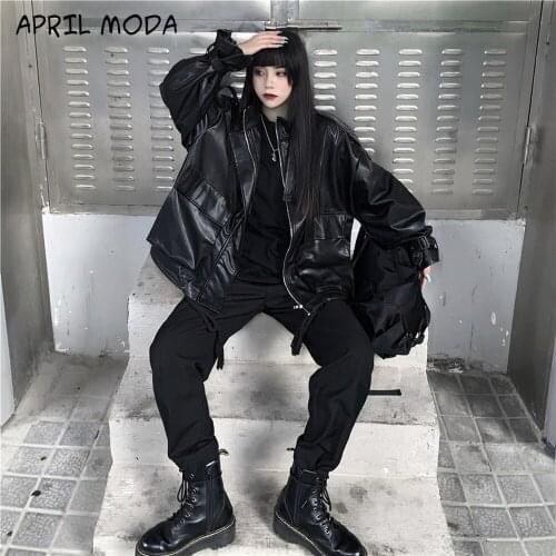 Женские кожаные куртки APRIL MODA China At AliExpress