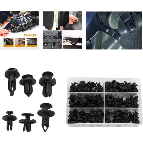 120Pieces Retainer Clips Auto Fasteners 6 Most Popular Sizes for Toyota