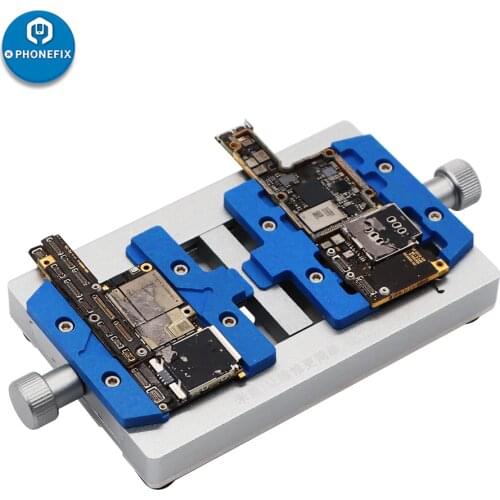 MJ K23 Dual Shaft PCB Holder for iPhone Repair Motherboard Soldering Repair Fixture for Samsung Welding Jig Fixture
