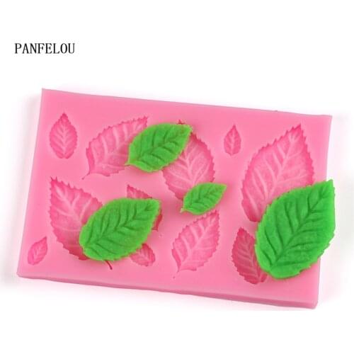 DIY The leaves Cakes Molds Silicone Mold Fondant Cake Chocolate Soap Candy Biscuit Sugar Mold Baking Kitchen Accessories