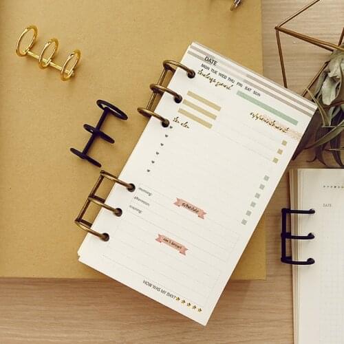 DIY Metal Clip 3 Holes Ring for Notebook Loose Leaf Diary Photo Album Binding 37MC
