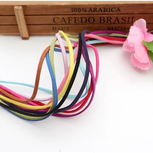 DIY Cord Jewelry Korean Fleece Faux Suede Square Leather Rope Dreamcatcher Ornaments Craft Decor String Accessories jpr01
