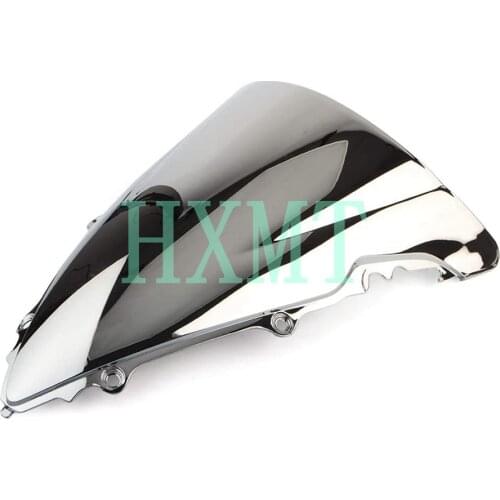For Yamaha YZF 600 R6 2003 2004 2005 silver motorcycle Windshield WindScreen screen Double Bubble 03 04 05 YZF-R6