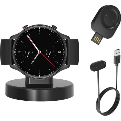 Dock Station Stand Charger Adapter USB Charging Cable for Amazfit GTR2/GTR 2 Lte S/E/GTS 2E GTS2 Mini/GTS2e/GTR2e/Bip U/Trex Pro