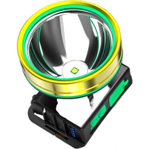 The head-mounted headlight glare led rechargeable flashlight bright xenon lamp lighting induction night fishing
