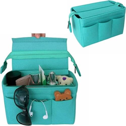 HHYUKIMI Felt Bag Organizer Felt Insert Bag For Handbag Travel Inner Purse Portable Make up Bags Fit Speedy Neverfull