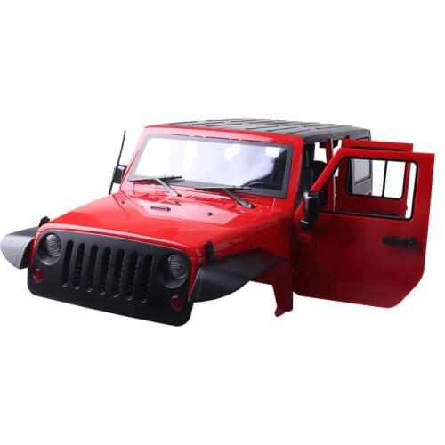 1:10 313mm Wheelbase JEEP Wrangler Hard Plastic Body Shell KIT For 1/10 RC Crawler Cherokee Axial SCX10 & SCX10 II 90046 90047