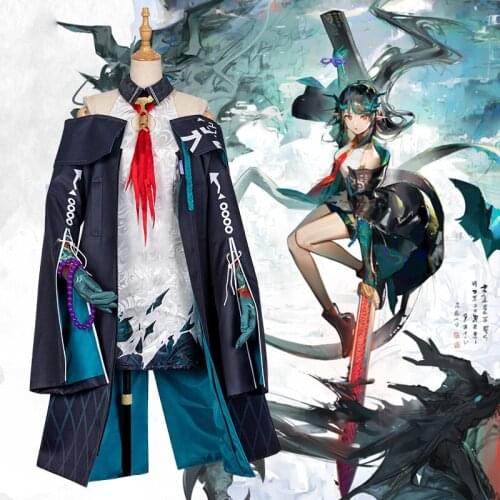 Hot Game Arknights Dusk Cosplay Costume Game AnimE Full Set Of Womens Clothing Including Head Corner Sizes XS-XXL 2021 New