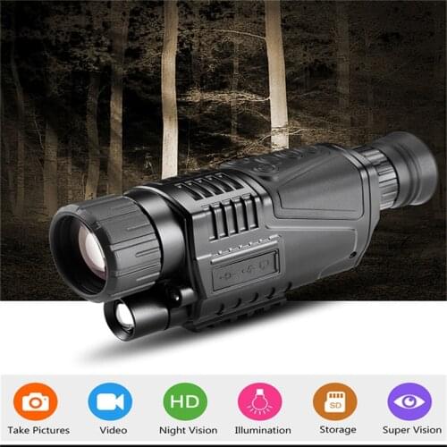 Night vision monocular Night Vision 5x40 Infrared Digital Night Vision Monocular + 8GB SD Card 200M Range Range