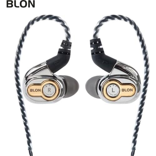 New BLON BL-05 BL05 BL03 2nd Generation 10MM Carbon Nanotube CNT Diaphragm HIFI In Ear Earphone Detachable 2PIN Cable