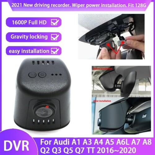 New! Plug and play Car DVR Video Recorder Dash Cam Camera For Audi A1 A3 A4 A5 A6L A7 A8 Q2 Q3 Q5 Q7 TT 2016~2020 Full hd 1600P