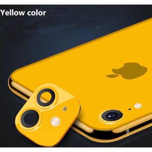 For iPhone XR Seconds Change 11 12 Newest Metal Aluminum Camera Lens Case Sticker Full Protective Cover