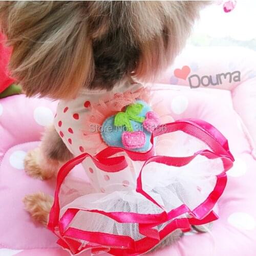New Cute Dog clothes Princess Pet Clothing dog Dress Yorkshire Chihuahua small dog costume