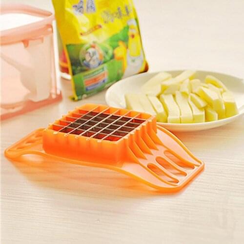 Stainless Steel Fry Potato Chip Cut Cutter Practical Fruit Slicer Chopper Chipper Household Kitchen Fruit Vegetable Slice Tool