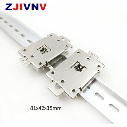 Single phase solid state relay SSR 35mm DIN rail fixed mounting rail clip clamp 1pc