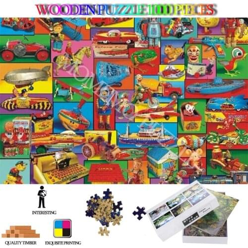 Colorful Painting Wooden Jigsaw Puzzles 1000 Pieces High Definition DIY Adults Wooden Puzzles Toys for Adults Kids Nice Gifts