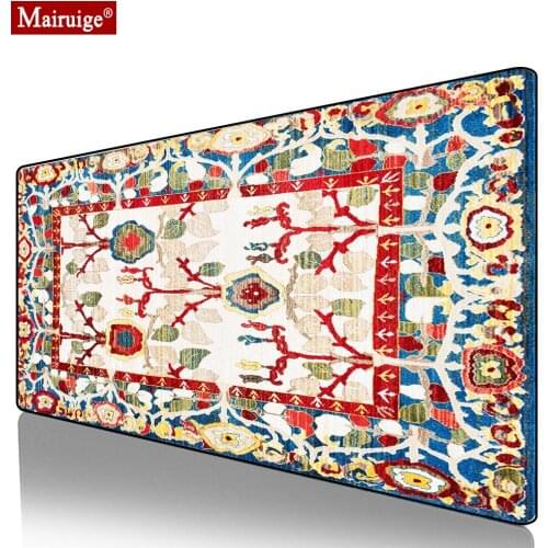 Bohemian Persian Rug Moroccan Carpet Mouse Pad XXL Gamer Desk Mat Large Keyboard Pad Gaming MousePad for Laptop Table Pads