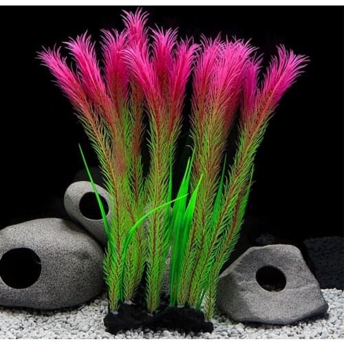 Plastic Aquarium Plant Vivid Aquarium Decoration Realistic Fish Tank Plant Aquatic Plant Decoration Home Underwater Ornaments