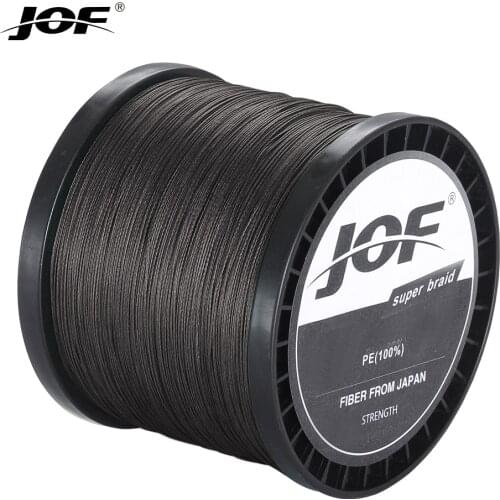 JOF Braided Fishing Line 8 Strands 1000M 500M 300M 100M Fishing Multifilament Fishing Line Fishing Carp Fishing Wire 20-100LB