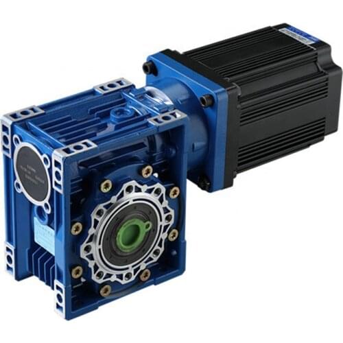 Manufacturer supply Nema 34 86mm with 48V 2500RPM 450W brushless dc motor plus NMRV40 worm gearbox ratio 10 gear bldc