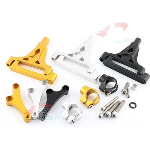 For Kawasaki Z1000 Z750 2003-2009 Adjustable Steering Stabilizer Damper Bracket Mount Kit