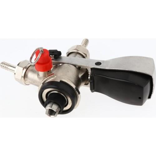 S-Type Keg Coupler Beer Tap for Kegerators Beer Dispenser for Home Pub Bar