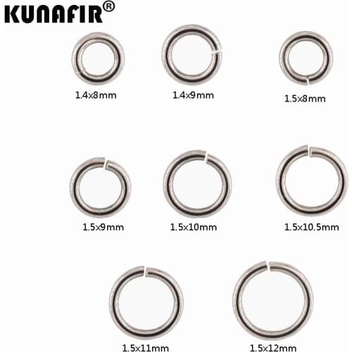 1.4mm-1.5mm Steel wire stainless steel jump rings 200pcs -1000pcs DIY accessories necklace chains parts