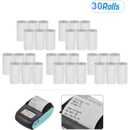 30 Roll 57*30mm Thermal Receipt Paper Roll Bill Ticket Printing for Cash Register POS Receipt Printer Thermal Printer