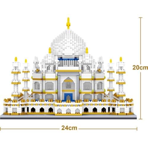 Wonderlife 4019 Pcs Micro Diamond Building Blocks Architecture Bricks Toy World Famous Taj Mahal Children Toy Compatible City