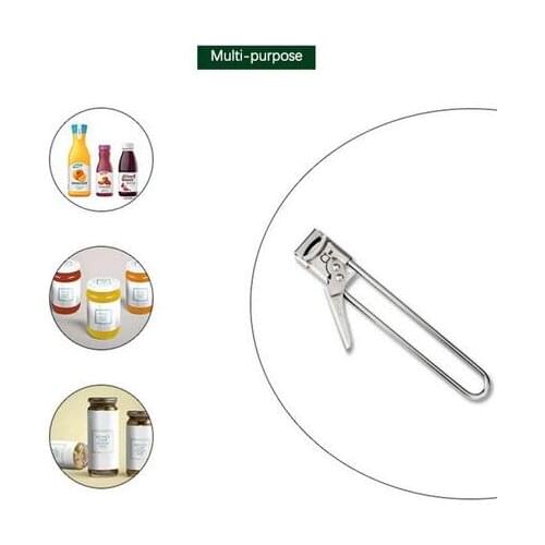 1PC Kitchen Supplies Multifunctional Beer Bottle Opener Adjustable Can Opener Stainless Steel Manual Jar Lid Opener Gripper Home