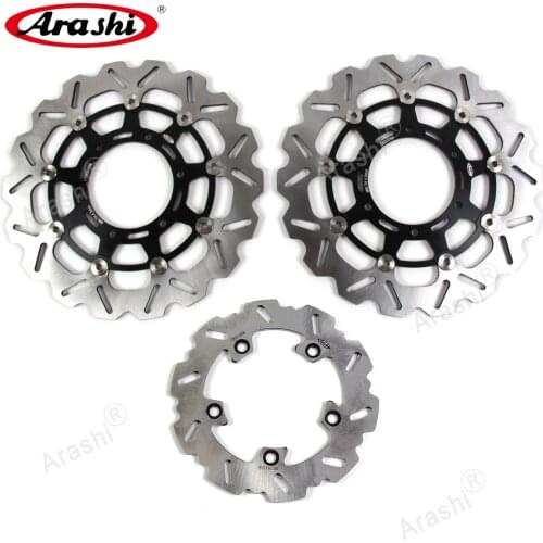 Arashi 1 Set 310mm CNC Full Floating Front Rear Brake Disc Rotor For SUZUKI GSX-R 1000 GSXR1000 GSX1000R GSX-R1000 2016