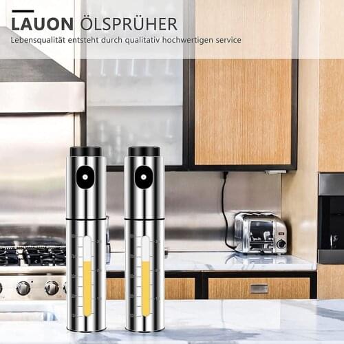 304 Stainless Steel Oil Spray Bottle Barbecue Kitchen Cooking Grilling Roasting Oil Pot Seasoning Bottle With Scale Condiment