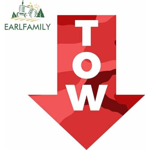 EARLFAMILY 13cm x 11cm for Tow Vinyl Car Stickers Personality DIY Decal Family Decoration Waterproof Scratch-proof Decoration