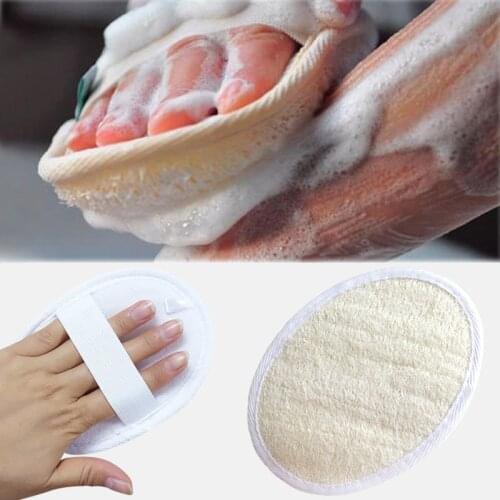 New Natural Loofah Bath Shower Sponge Body Scrubber Exfoliator Washing Pad bathroom accessories Lightweight, Durable 15 x 10 cm
