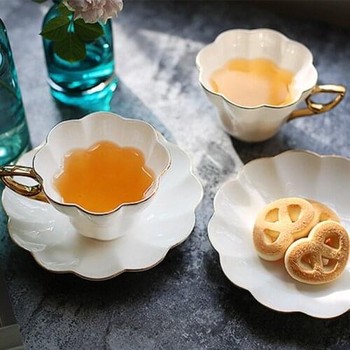 Ceramic Coffee Cups & Saucers Set Bone China Phnom Penh Coffeeware Set Coffee Mug Porcelain British Afternoon Tea Cafe Drinkware