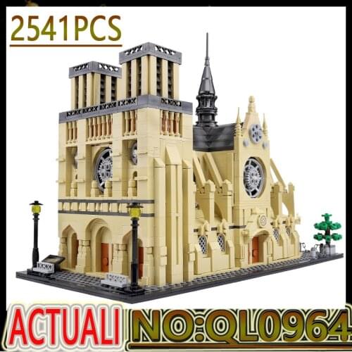 Gothic City Building Street View Particles Assembled Toy Model Christmas Gift Educational Toys for Boys Building Blocks