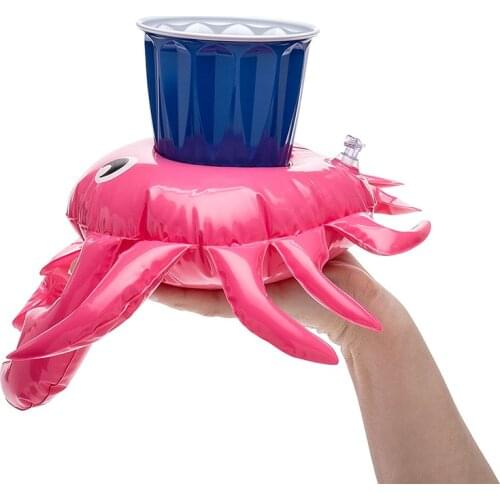 Summer Water Sport Crab Inflatable Pool Drink Holders Float Floating Premium Crab Cup Perfect Water Inflatable Cup Holder