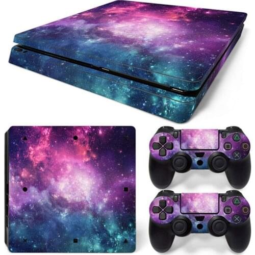 For PS4 Slim Skin Sticker For PlayStation 4 Console and Controllers For PS4 Slim Gamepad Controller Sticker Decal