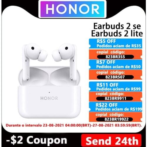 Honor Earbuds 2 Se /Earbuds 2 lite TWS Earphone Wireless Bluetooth 5.2 Active Noise Cancellation 32 Hour For Honor 50 Pro SE