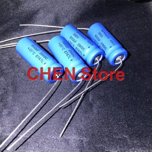 2pcs New original U.S SPRAGUE 39DX 25V800UF 16X42MM 800UF 25V axial filter electrolytic capacitor 800uf/25v 39D 25vdc