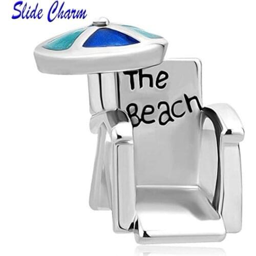 2018 Silver Plated Bead Colored chair Charm Beads Fit Pandora Women Diy Bracelets Bangles Jewelry