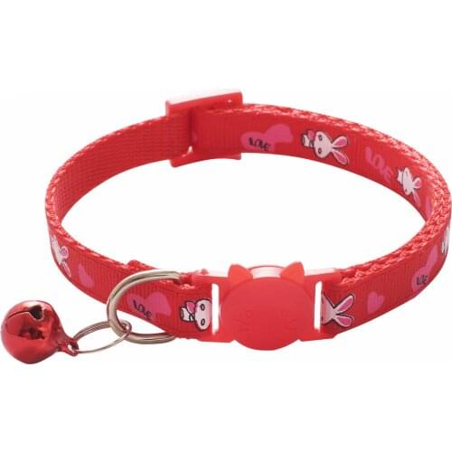 Pet Cat Collar with Bell Breakaway Fashion Adjustable Kitten Cat Sequin Collar Neck Strap Cat Accessories Pet Supplies