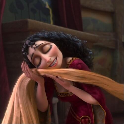 Tangled Rapunzel Mother Gothel Cosplay Wig Free Shipping for Halloween and Christmas