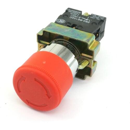 XB2BS442C Turn to Released 1N/C Red Emergency Stop Mushroom Push Button Switch