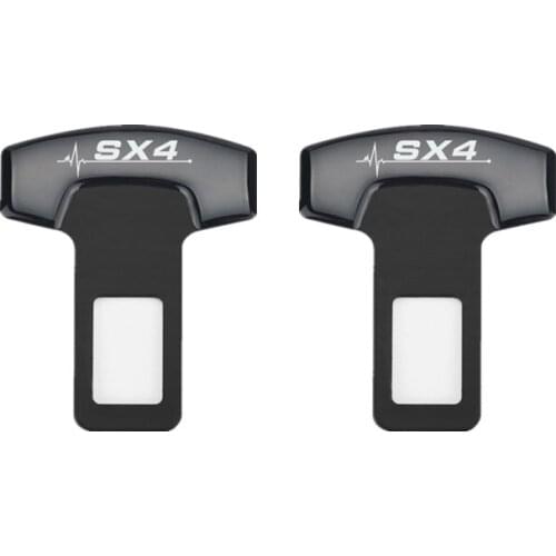 For Suzuki SX4 S-cross Accessories Car Styling Safety Belt Buckles Real Trucks Car Seat Safty Belt Alarm Canceler Stopper 2PCS