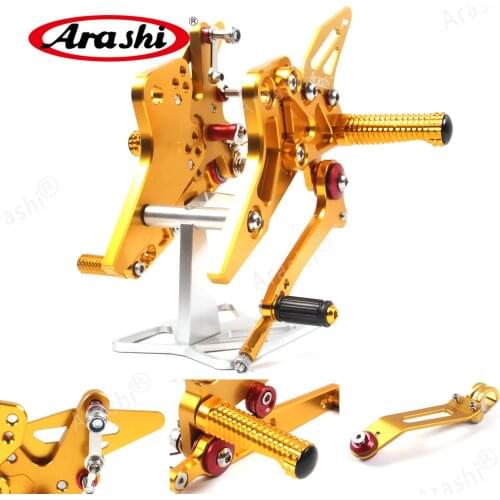Arashi CNC Adjustable Footrest For KAWASAKI Z800 2013 - 2016 Rearset Foot Pegs Rear Foot Rest Z 800 ZR 800 ABS 2014 2015 13 14
