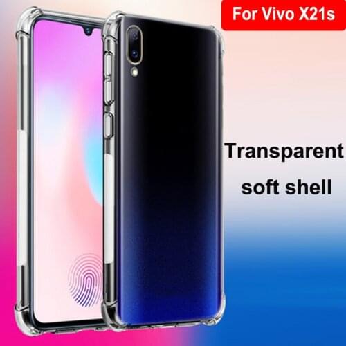 Luxury Shockproof Clear Soft Case Capa For Vivo X21s Phone Case Silicone Back Cover 6.41'' For Vivo X 21s X21 s VivoX21s Shell