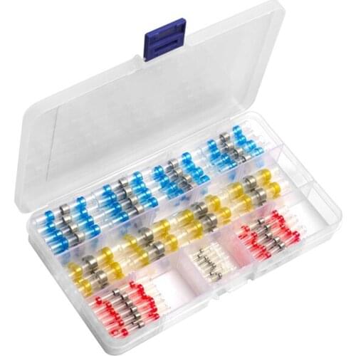 GTBL Self Solder Heat Shrink Butt Connectors with Solder, Waterproof Solder Wire Connectors, Solder Sleeves for All Electrical S