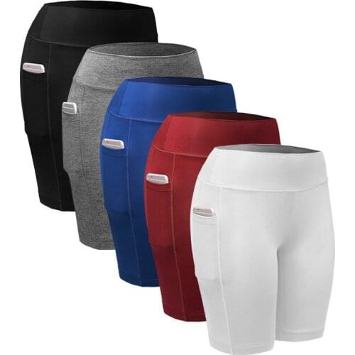 Stading Bomb Pocket Pants Quick Dry Running Fitness Gym Shorts for Men Women Yoga Weightloss Elasticity Pants